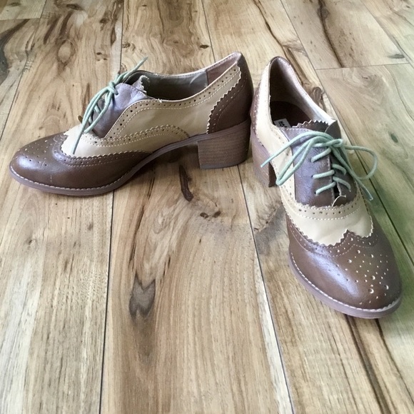 Not Rated Shoes - Not Rated Oxford Shoes With Stacked Heels, Sz 8